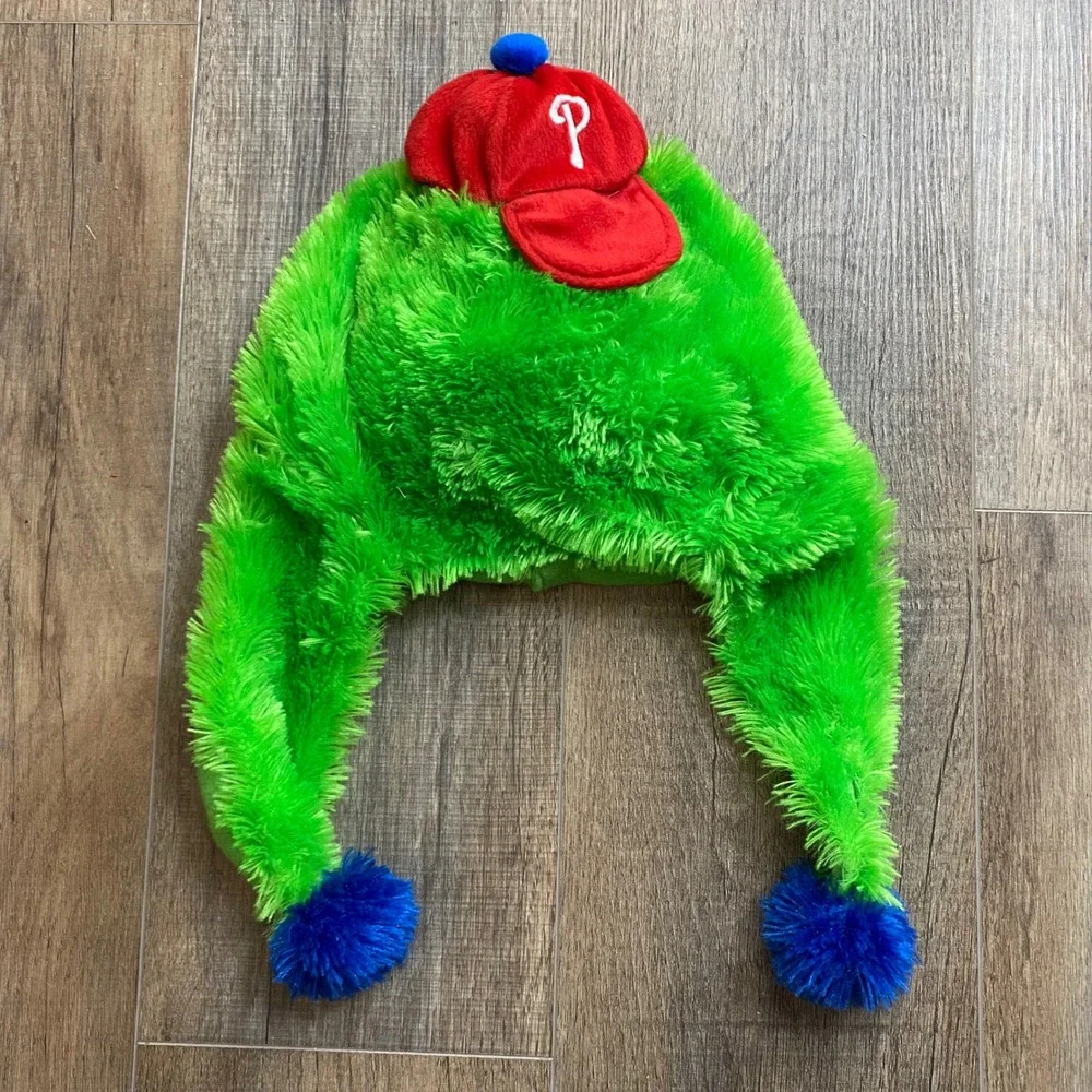 Philadelphia Phillies Phillie Phanatic Plush Trapper Hat Forever Collectibles